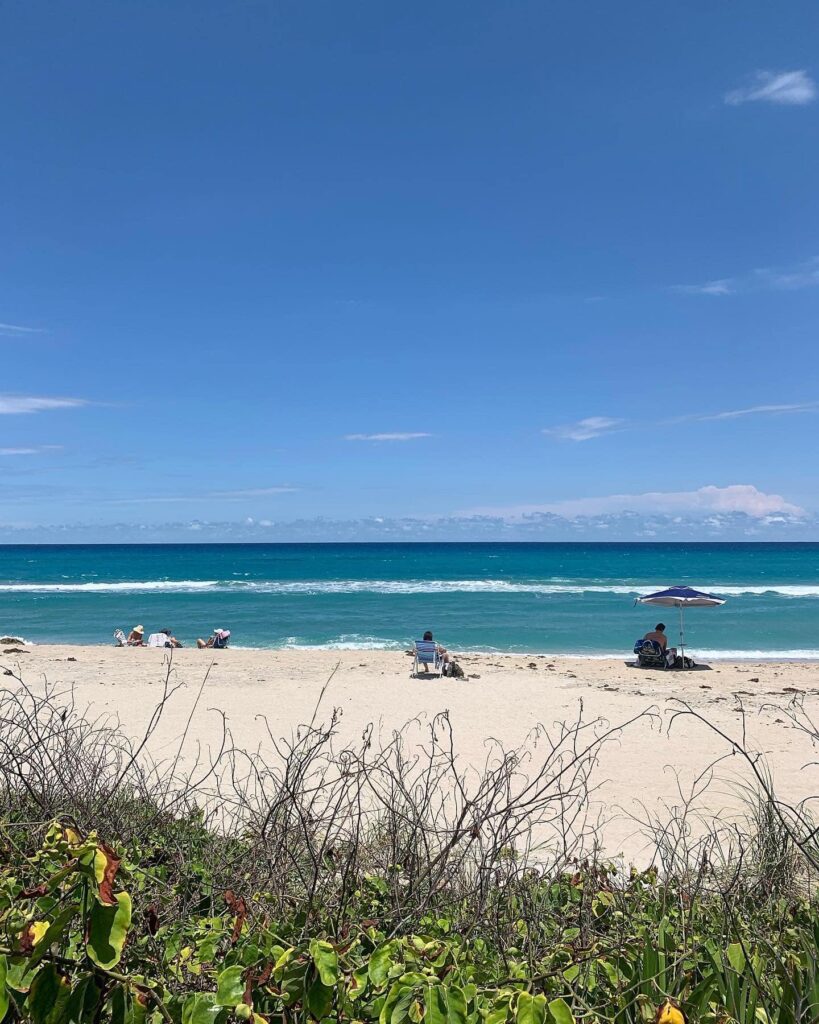 Secluded beach between Daytona Beach and Miami 