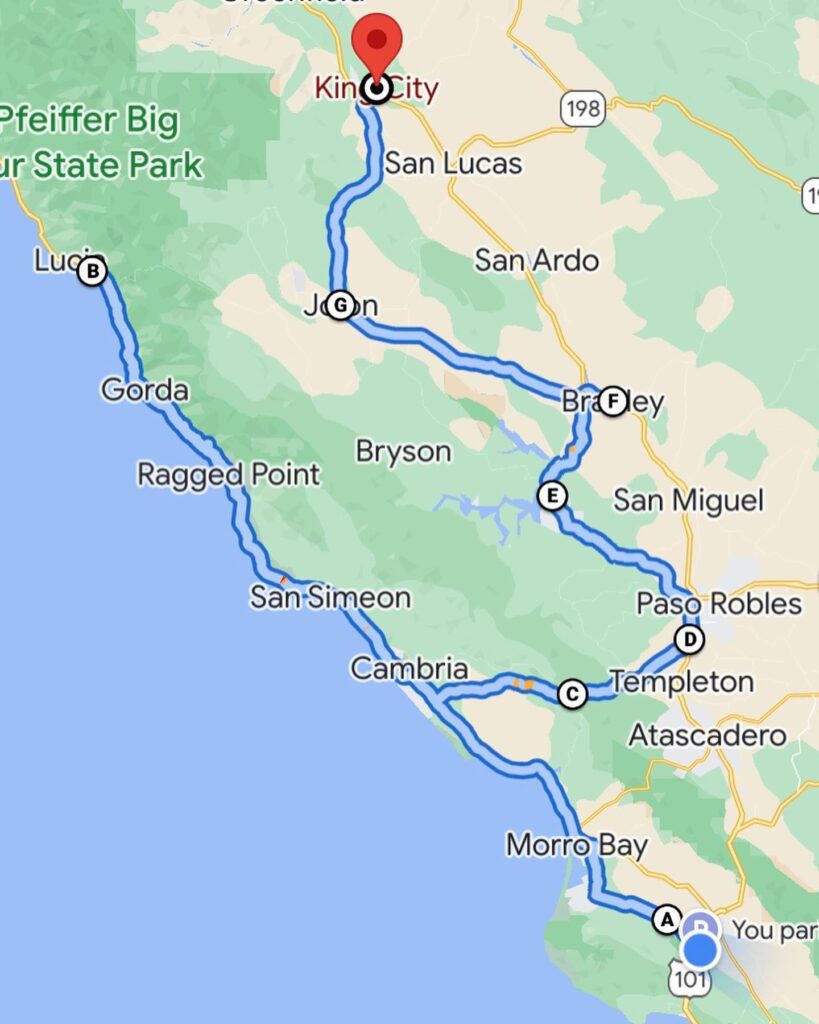Pacific Coast Road Trip - Day 14: King City, CA to San Luis Obispo, CA