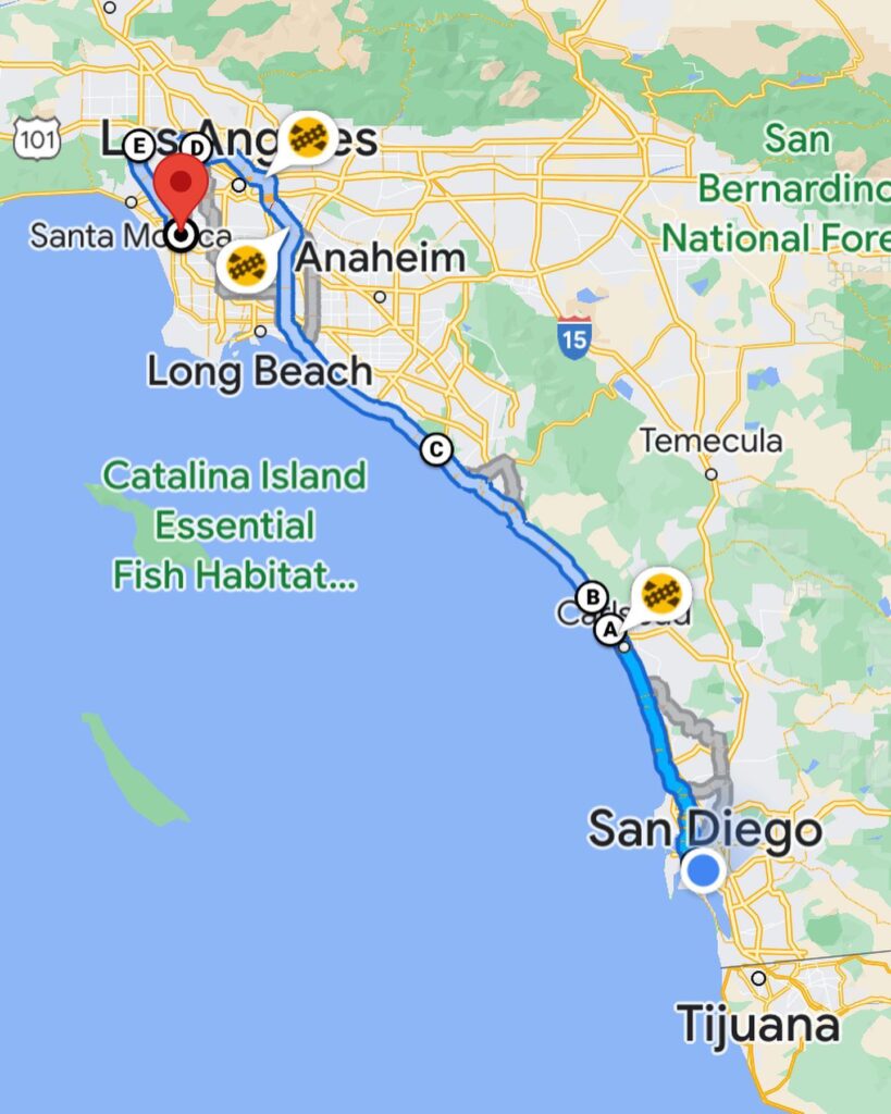 Pacific Coast Road Trip - Day 19-20: Los Angeles CA to San Diego CA