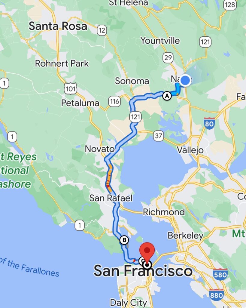 Pacific Coast Road Trip - Day 10 and 11: Napa CA to San Francisco CA