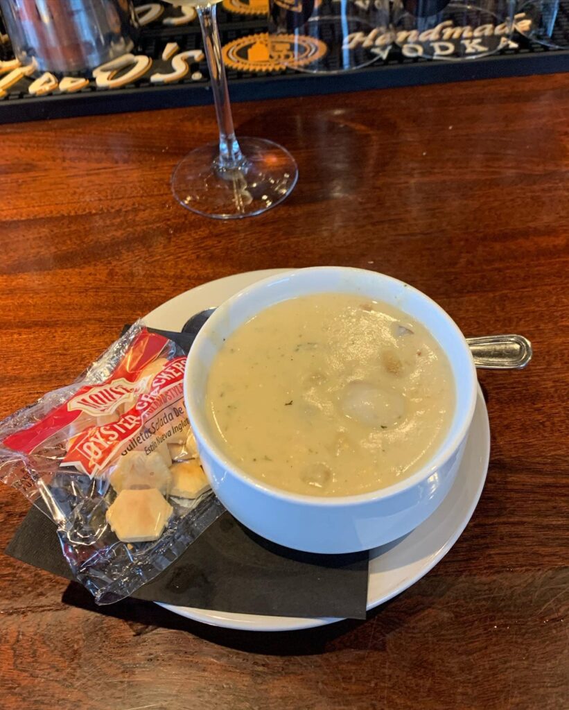 Seattle to San Diego Road Trip:  smoked salmon chowder in Port Angeles