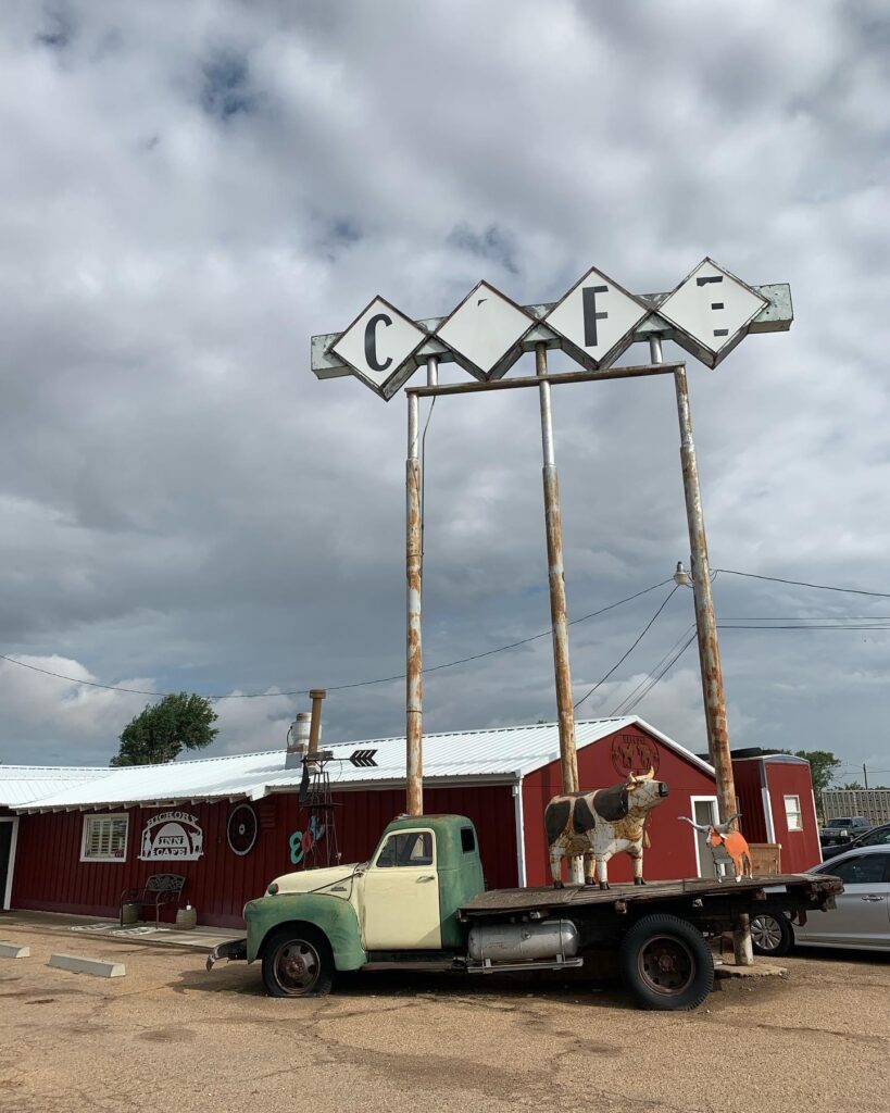 Route 66: a cafe between Amarillo and Tucumcari