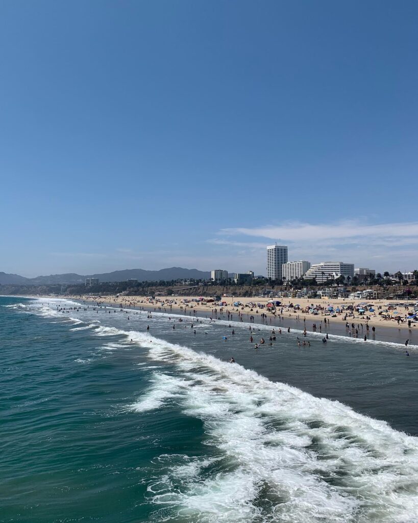 Route 66: Day 14 Barstow to Santa Monica: Santa Monica beach from the pier