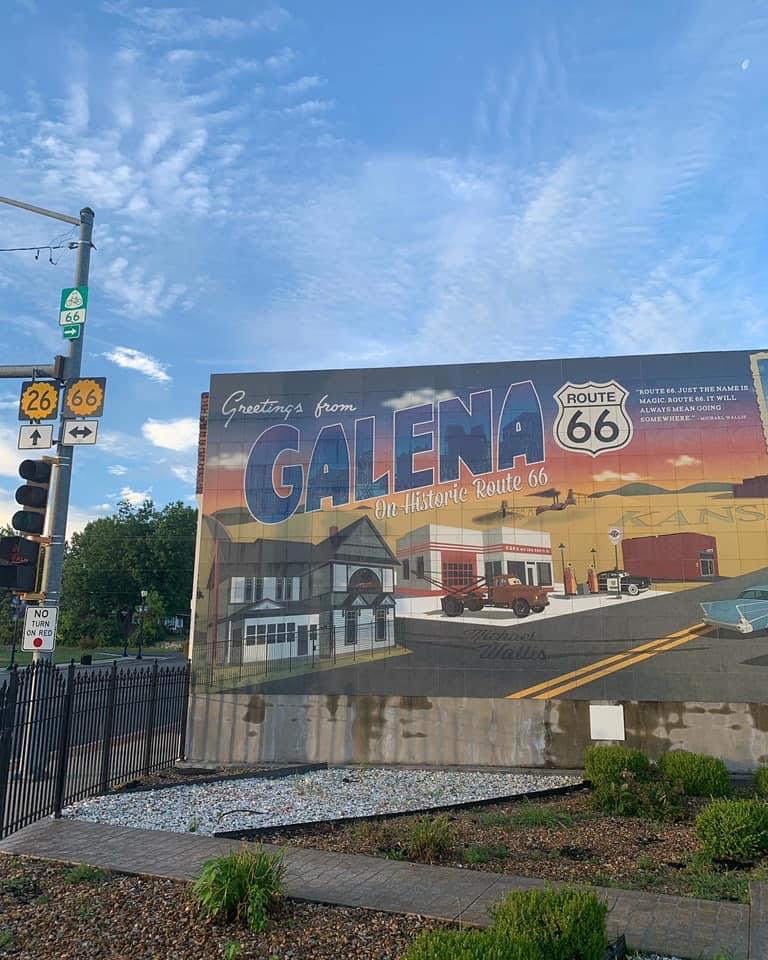 Driving the Historic Route 66: Mural in Galena