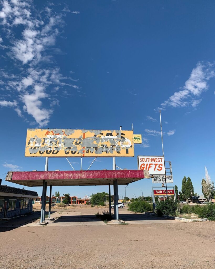 Route 66: Chambers AZ to Sedona AZ: and abandoned gas station