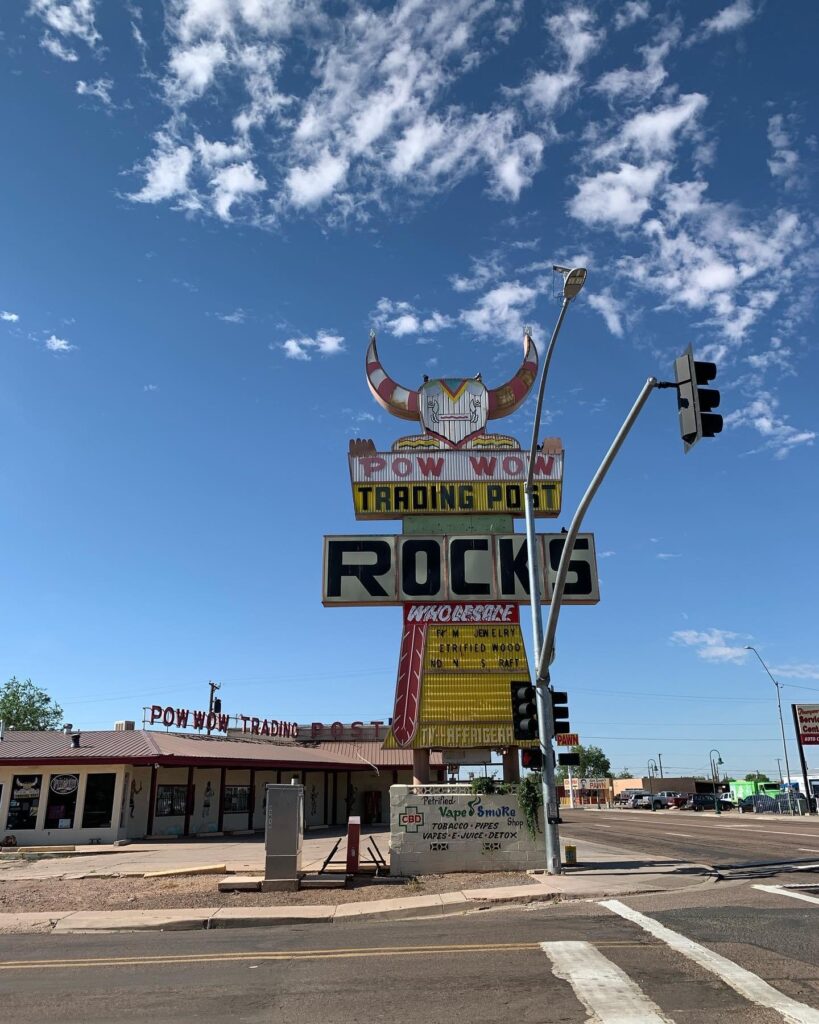 Route 66: Chambers AZ to Sedona AZ: Trading post sign