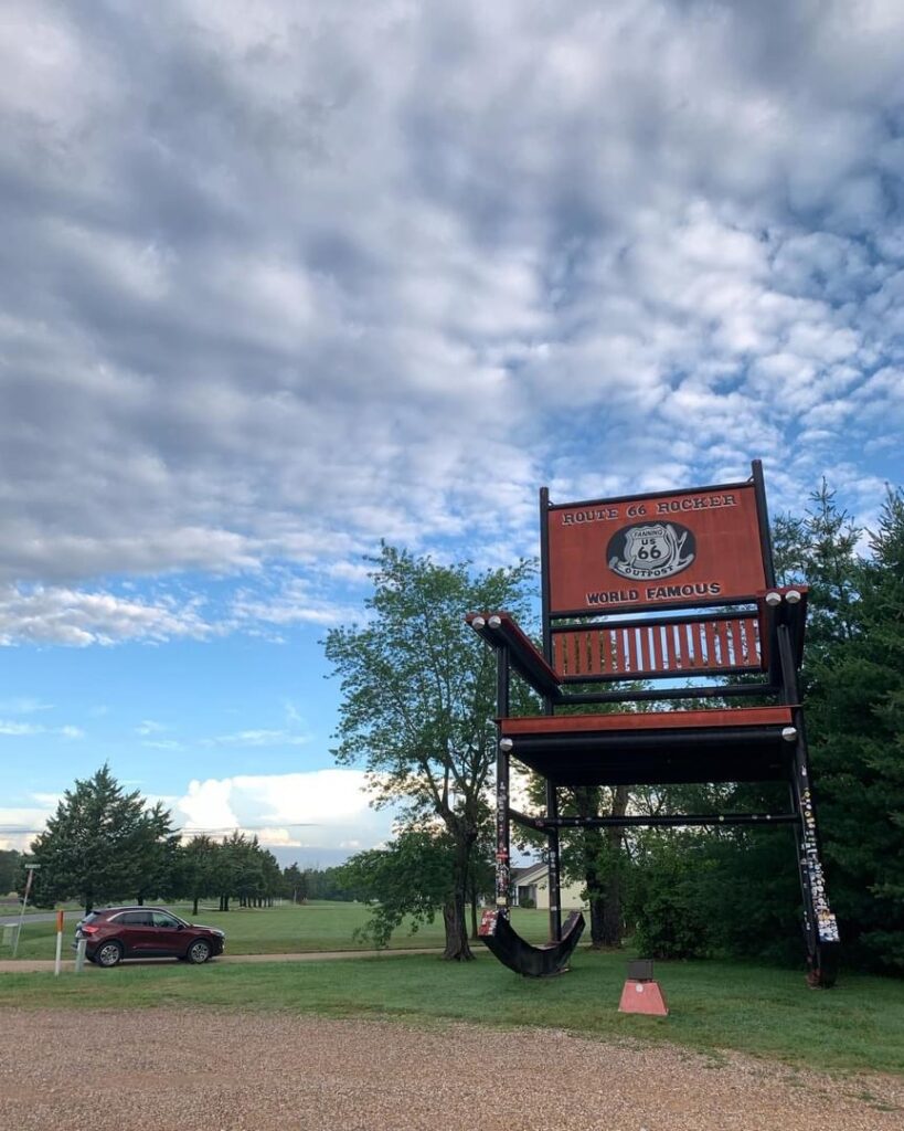 Route 66 Cuba to Carthage: the World’s Largest Rocking Chair, in Cuba, MO