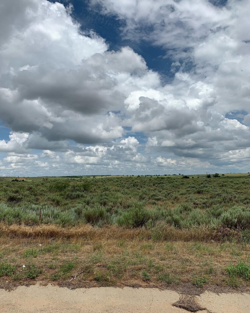 Driving the Historic Route 66: never-ending fields