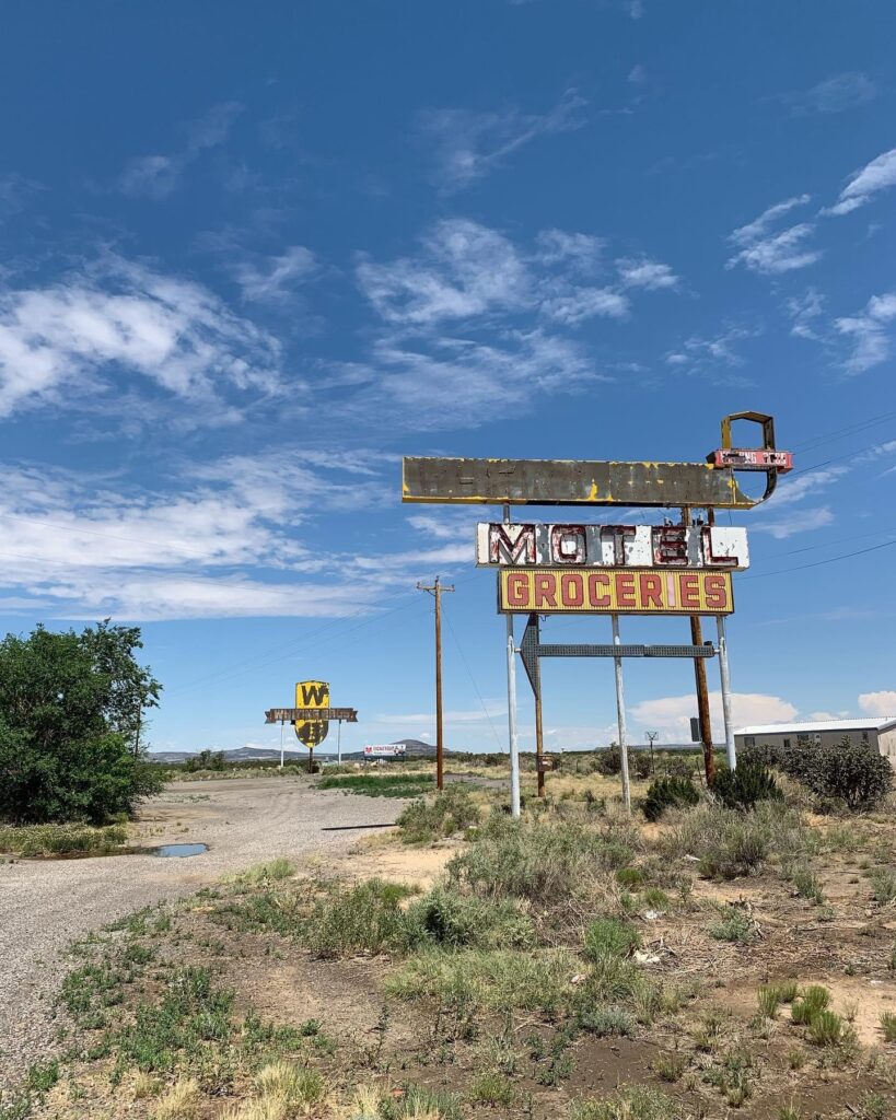 Route 66: Santa Fe to Gallup: an abandoned motel