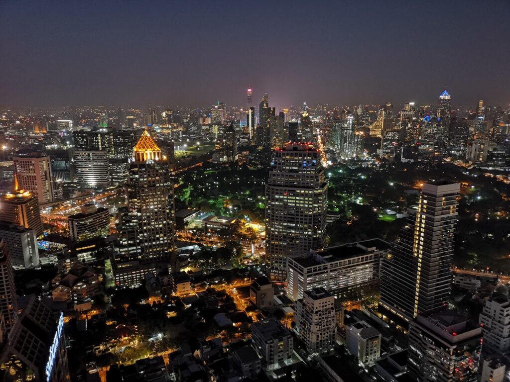 Thailand Bangkok By Night from a rooftop