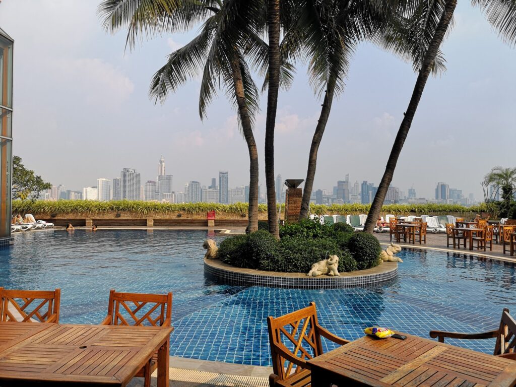 Thailand Bangkok rooftop pool