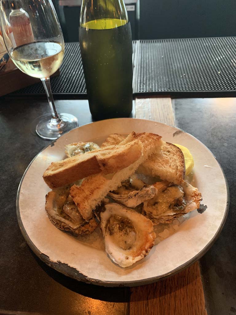Char grilled Oysters at Leon's Oyster Shop in Charleston